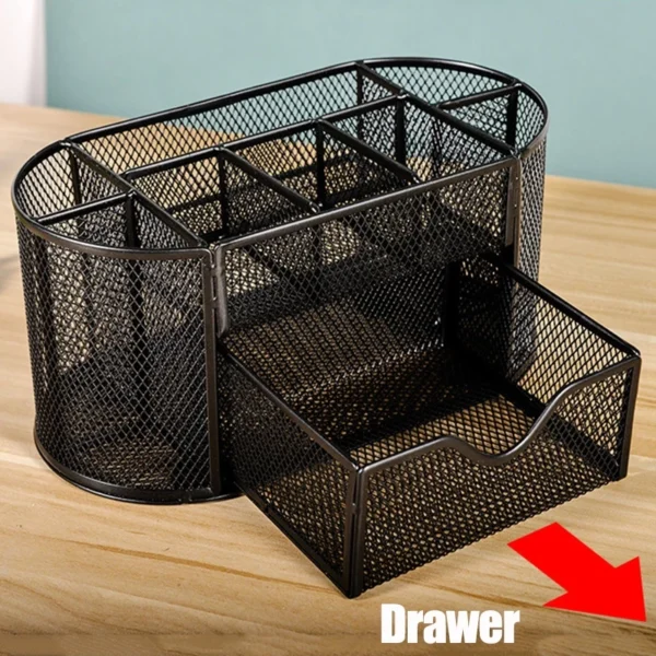 my-11134207-7rask-mcub2w5uzrx186.webp Metal Mesh Pen Holder Organizer