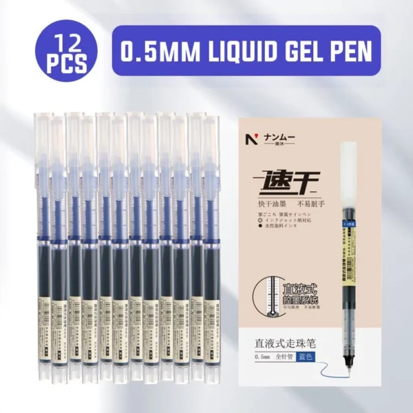my-11134207-7rasm-m4a4m5r6xvvdff.webp Straight Liquid Gel Pen 0.5mm 12pcs