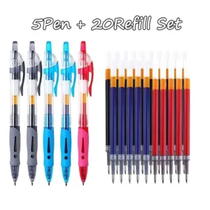 sg-11134201-7rdxd-m1f1t38i8lxh2e.webp 5 Pen 20 Refill Gel Pen Set 0.5mm