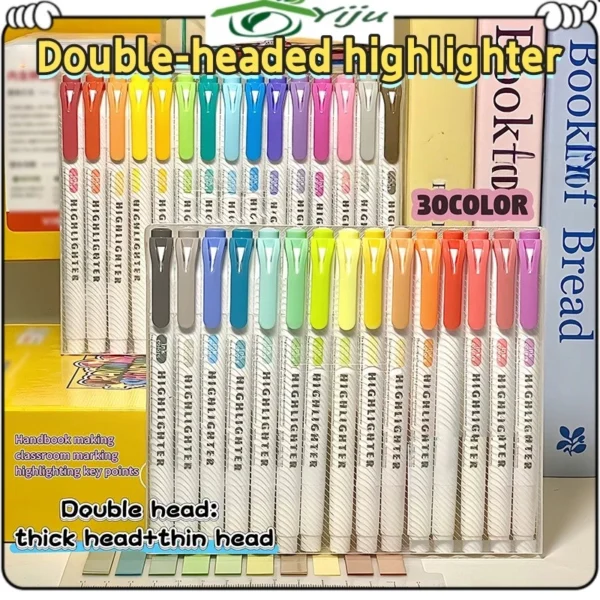 sg-11134201-8227r-mhsr2w617288eb.webp 15 Color Double-headed Highlighter Set