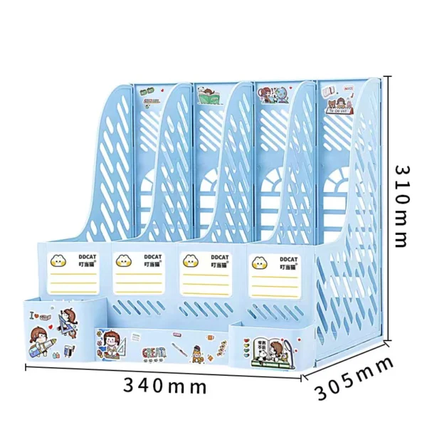 PP Desk File Storage Rack