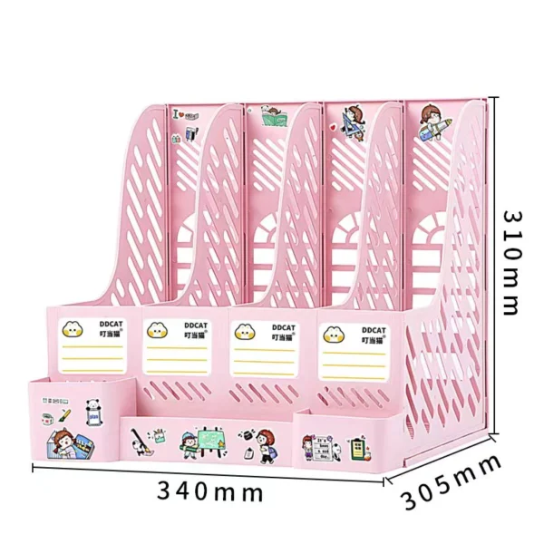 PP Desk File Storage Rack